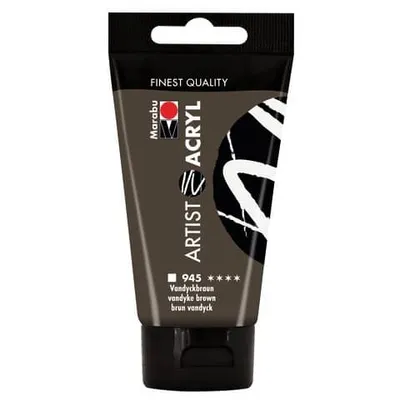 Produktbild von Marabu Artist Acryl, Vandyckbraun 945, 75 ml