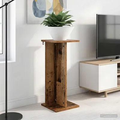 Produktbild von Pflanzenständer Altholz 25 x 25,5 x 60,5 cm Holzwerkstoff - Beete DE2335