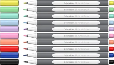 Produktbild von Schneider Brushpen Paint-It 070 sortiert Karton-Etui 10 Stück 8+2