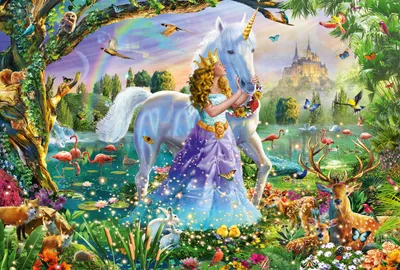 Produktbild von Schmidt Spiele Prinzessin mit Einhorn und Schloss, 150 Stück(e), Fee, 7 Jahr(e)