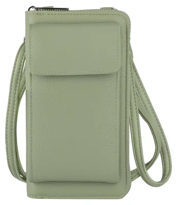 Produktbild von Handytasche Portemonnaie Damen Geldbörse Umhängetasche GREEN (Y-92)