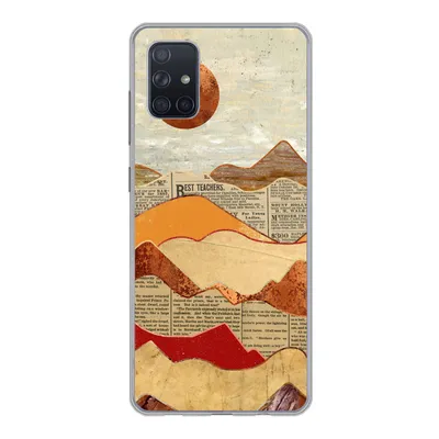 Produktbild von MuchoWow® Handyhülle Schutzhülle Hülle für Samsung Galaxy A71 Vintage - Zeitung - Marmor Silikon Softcase Handy Hülle - Kartenbesitzer