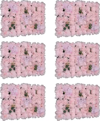 Produktbild von Blumenwandpaneele, realistisches Blumendesign, Innen- und Außendekoration, Rosa