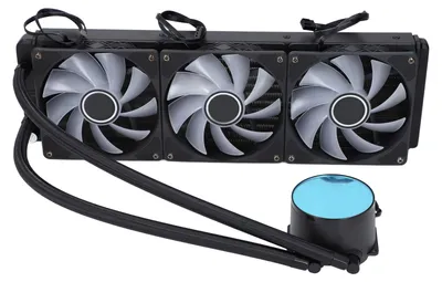 Obrázek produktu pro Chladič procesoru s ventilátorem a integrovaným PWM řízením, 360mm systém kapalinového chlazení pro LGA 1700, 1200 a 115X