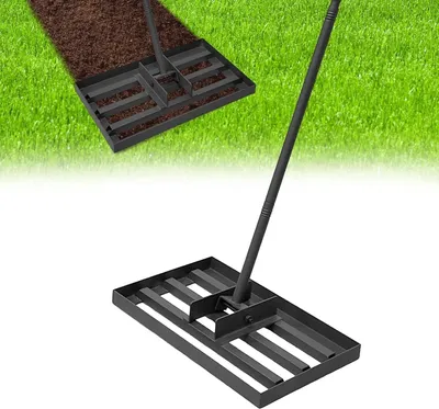 Produktbild von Metall Rasen Nivellierungsrechen Rasenrakel Rechen Rakel Nivellieren 30x10''