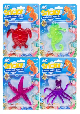 Produktbild von Klebriges Meerestier Spielzeug für Kinder ab 3 Jahren, 20 x 14 x 1,5 cm