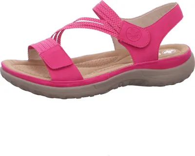 Produktbild von Rieker Damen Sandale Trekking Outdoor Stretch Klettverschluss 64870, Größe:39 EU, Farbe:Pink