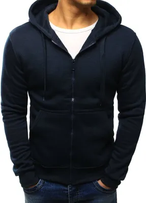 Produktbild von Dstreet Mens Reißverschluss-Hoodie Soutbos Dunkelblau XXL