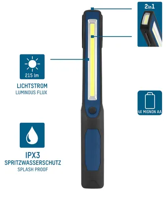Productafbeelding van ANSMANN 1600-0265 ANSMANN Penlight PL250B Taschenlampe
