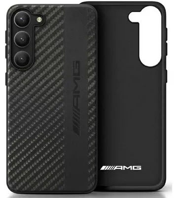 Obrázek produktu pro Mercedes AMG AMHCS23SBLSCA Samsung Galaxy S23 black hardcase Carbon Stripe&Embossed