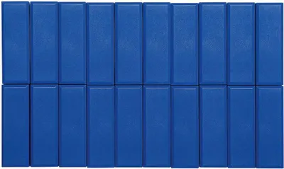 Produktbild von MAUL Magnet MAULpro Rechteck 20 Stück 1 kg Kunststoff Ferrit bruchsicher lackiert 5.3 x 1.8 x 1 cm blau