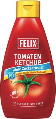 Produktbild von Felix - Ketchup ohne Zuckerzusatz - 6 x 960g