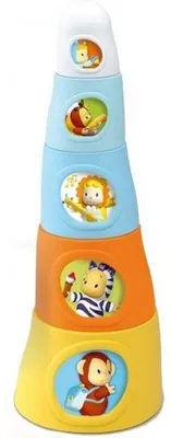 Image de Pyramide happy tower cotoons - smoby - 211127 - jouet a empiler