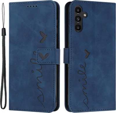 Produktbild von Samsung Galaxy A05s Hülle - Coverup Smile Klapphülle - Blau