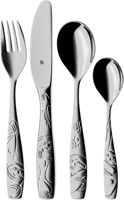 Produktbild von WMF Kinderbesteck Set 4-teilig Faultier
