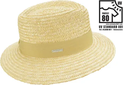 Seeberger Strohhut Fedora UV 80 in beige