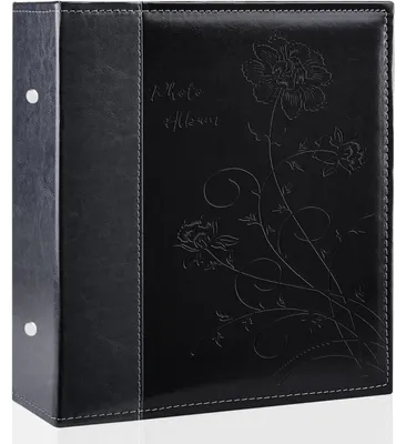 Produktbild von Fotoalbum 10x15 cm Leder Schwarz für 400 Fotos