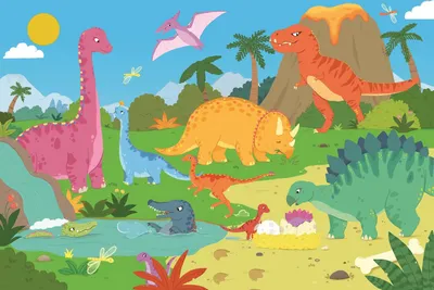 Produktbild von TREFL Puzzle Svět dinosaurů MAXI 24 dílků