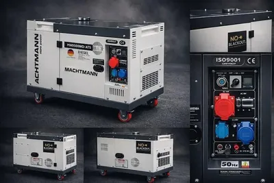 Produktbild von MACHTMANN MN9500WD-ATS Diesel Stromerzeuger 9,4 kVA, 7,5 kW Silent Dual Power Generator