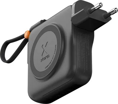 Produktbild von Xtorm, 3-in-1 Reise-Ladegerät mit 10000mAh Powerbank 30W USB-C TravelPro, Schwarz