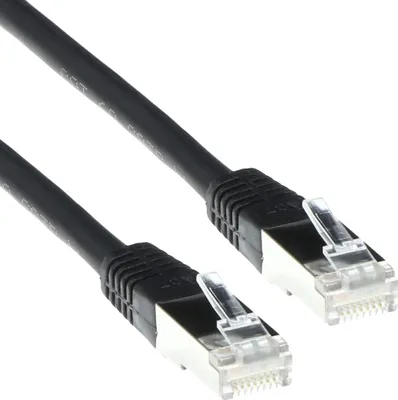 Produktbild von ACT 2m Cat6a SSTP, 2 m, Cat6a, S/FTP (S-STP), RJ-45, RJ-45, Schwarz
