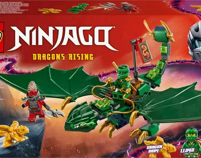 Immagine prodotto di Lego Ninjago 71829 - Drago della foresta verde di Lloyd