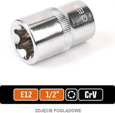 Produktbild von Steckschlüssel 1/2" TORX E12 / TEGER