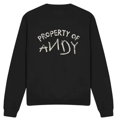 Produktbild von Toy Story - "Property Of Andy" Sweatshirt für Herren/Damen Uni TV33764 (XXL) (Schwarz)