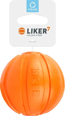 Zdjęcie produktu dla Pilka dla psa, Ultralekka, Nieszkodliwa, Unosi sie na wodzie, Zabawa z psem, Trening psa, Wiez miedzy psem a czlowiekiem, Pomaranczowa, 7 cm