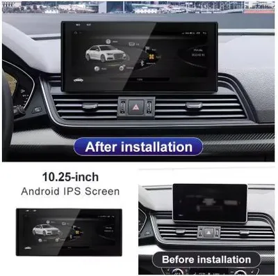 Produktbild von 12,3 Zoll Android Display für Audi Q5 Q5L 2018-2022 passend Snapdragon 665 8GB/256GB CarPlay & Android Auto