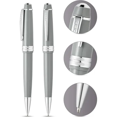 Produktbild von CROSS Kugelschreiber Bailey Light Grau-Lack/Chrom, aus Kunststoff