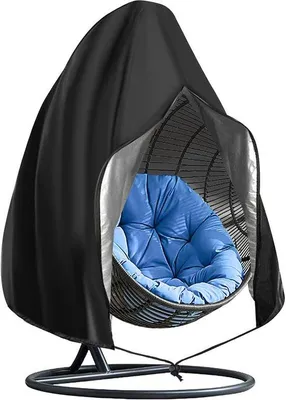 Zdjęcie produktu dla Osłona ochronna Ibzoa® do foteli wiszących, średnica 190 cm, wysokość 115 cm – wykonana z materiału Oxford 210D z powłoką PU, wodoodporna i odporna na promieniowanie UV, z zamkiem błyskawicznym i sznurkiem ściągającym