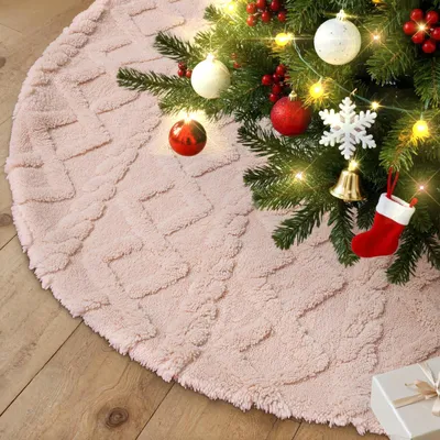 Image de Jupe de sapin en similicuir, 180 cm, pour une décoration festive