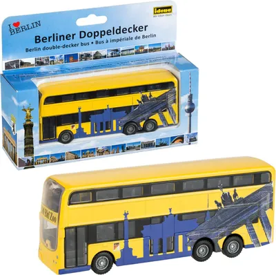 Produktbild von Idena Doppeldecker Bus Berlin 15cm - mit Rückzugmotor