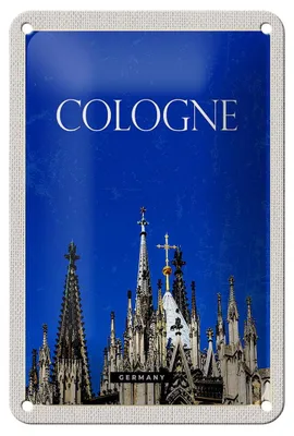 Produktbild von Blechschild Reise 12x18cm Köln Deutschland Kölner Dom Kirche Schild