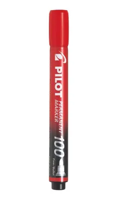 Obrázek produktu pro Pilot Permanent Marker 100, Červená, 1 mm, 4,5 mm