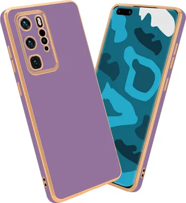 Produktbild von Cadorabo Schutzhülle für Huawei P40 PRO / P40 PRO+ Hülle in Lila Handyhülle TPU Silikon Kameraschutz Etui Case
