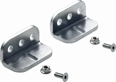Produktbild von Hettich Wandwinkel für Schiebetürprofile Stahl, verzinkt, 2 Stück