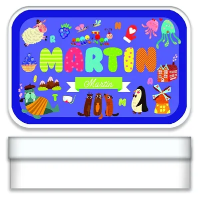 Spitzdose "Martin" aus Metall, personalisiert, 2,7 x 9,7 x 6,2 cm