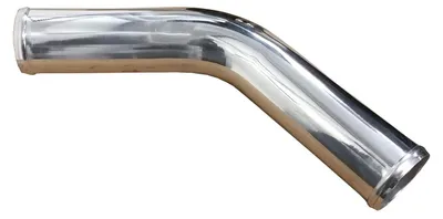 Obrázek produktu pro Hliníková ohybová trubka, úhel 45 stupňů, průměr 38 mm, leštěná