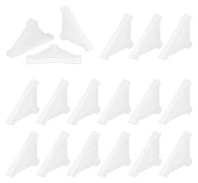 Eckenschützer aus Kunststoff, 30 Stück, 8 mm, 50 x 70 mm, transparent