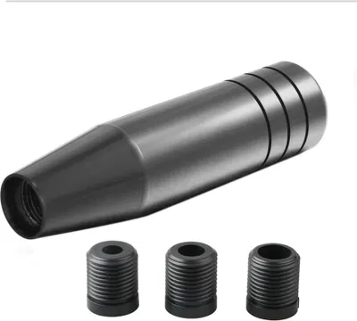 Produktbild von Auto Schaltknauf Aluminium Schalthebel Universal Langer Knüppelschaltknopf Schaltkopf Schalthebel mit 3 Gewindeadaptern M8 M10 M12