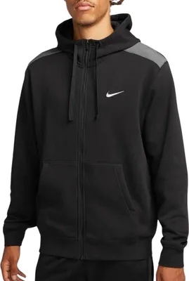 Produktbild von Nike M Nsw Sp Flc Fz Hoodie Bb Black/White Black/White M