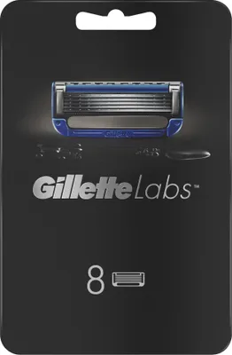 Produktbild von GilletteLabs Heated Razor 8-ct Klingen, Farbe:Blau