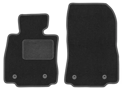 Immagine prodotto di Tappetini anteriori in moquette per Mazda 2 III 2015- (hatchback) – 2 pezzi, grigio grafite, su misura – Wielganizator LUX