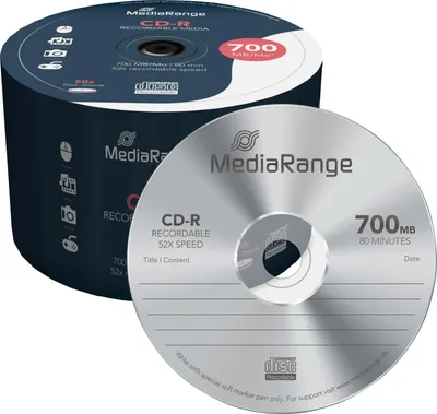 Produktbild von MediaRange CD-R 700 MB, CD-Rohlinge, (52fach, 50 Stück)