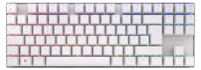 Produktbild von CHERRY MX 8.2 TKL Wireless RGB, Verkabelt & Kabellos, USB + RF Wireless + Bluetooth, Mechanischer Switch, QWERTZ, RGB-LED, Weiß