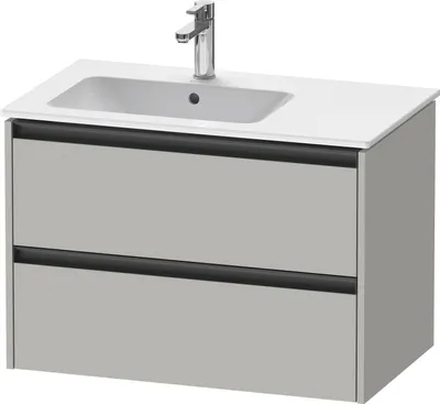 Produktbild von Duravit Ketho.2 Wastafelonderkast 81x48x54,9 cm Mat Betongrijs