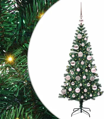 Obrázok produktu pre vidaXL Umelý predsvietený vianočný stromček zelený 120 cm