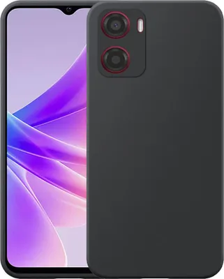 Zdjęcie produktu dla Pasuje do Oppo A57 4G / A57s / A77 4G / A77s Etui na telefon czarne Elastyczne etui z silikonu TPU - Elastyczne etui na tył z silikonu TPU - czarne - Smartphonics
